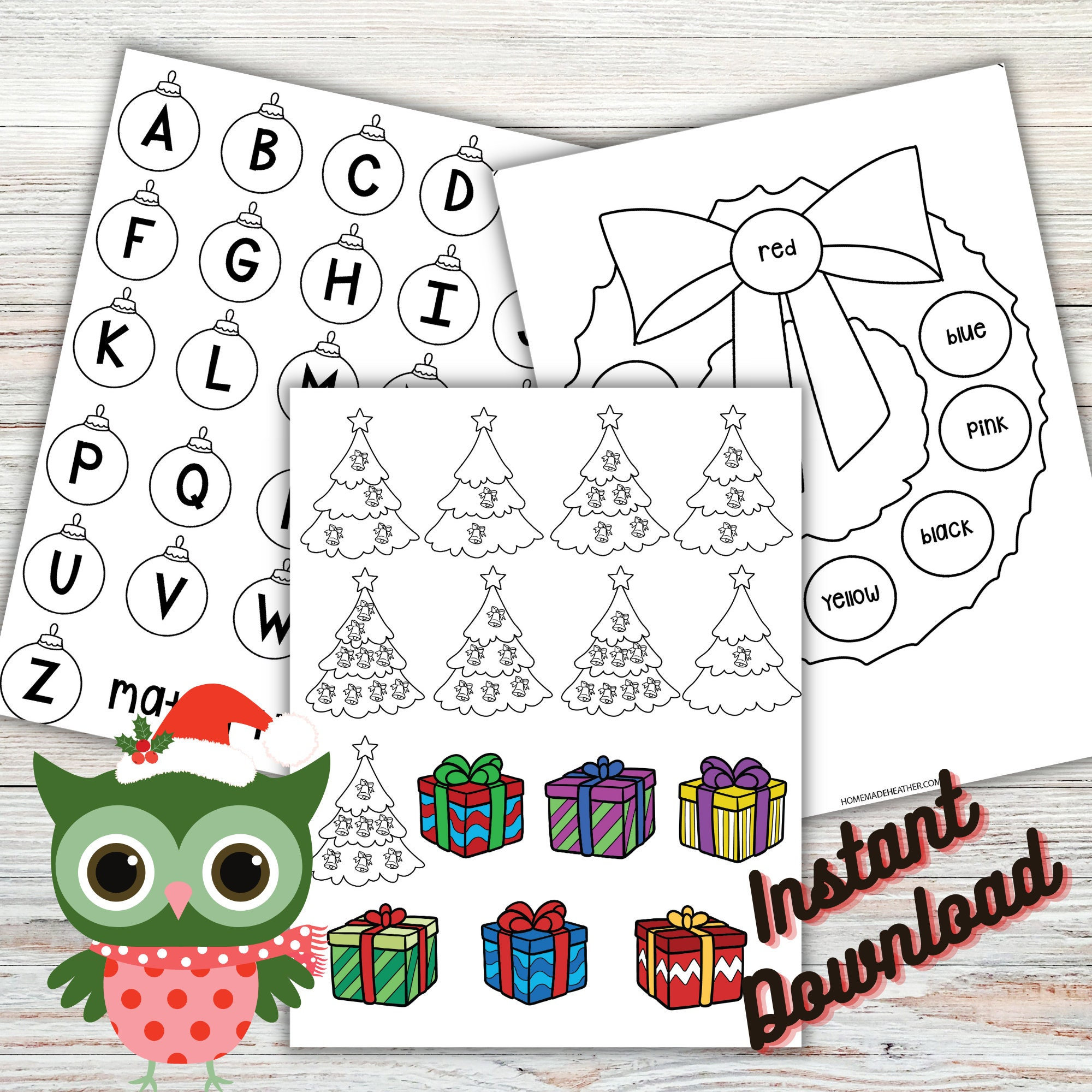 Printable Christmas Quiet Book Christmas Quiet Book PDF - Etsy