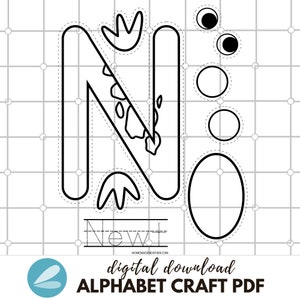 Alphabet Craft Printable PDF for Early Learners