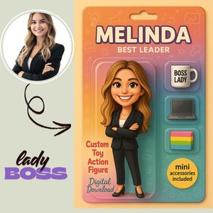 Customized Digital Action Figure: Personalized Collectible Character with Accessories