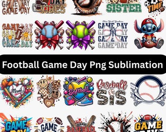 Gameday Football PNG Clipart, Sports Fan Digital Download