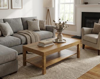 DIY Wooden Furniture Plans | Coffee Table | Woodworking Project PDF | Digital Download Blueprint