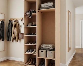 DIY Wooden Furniture Plans | Entrance Cabinet | Woodworking Project PDF | Digital Download Blueprint