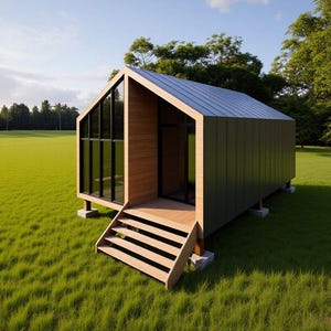 Nordic  House Plan | Tiny Cabin Layout 60sqm | Small Nordic  Home Design | Modern Cabin Floor Plan Digital Download