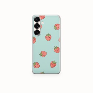 Cute Srawberry Kawaii Phone case| Tough Cover for iPhone 16 Pro Max, 15 Plus, 14, 13, 12, 11 Samsung S25, S24, A56 gift for her Durable case