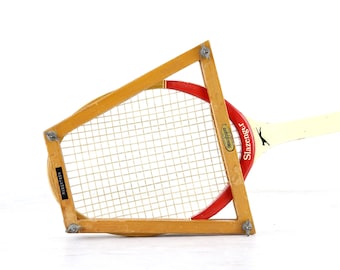 Vintage Slazenger Tennis Racket 1980's, Old Sports Equipment Decor, Man Cave Decor