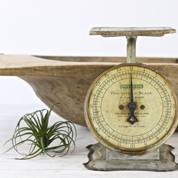 Vintage Scale, Farmhouse Decor, Gray Kitchen Scale