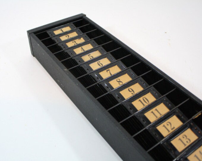 Vintage Time Card Rack / Industrial Home Decor Etsy