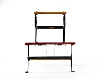 Vintage Double Paper Roller Dispenser and Cutter Bulman Spring Loaded, General Store Decor