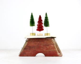 Vintage Step Stool, Farmhouse Decor, Plant Stand