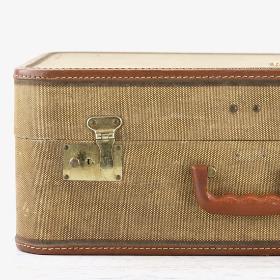 Vintage 1940s Leather Suitcase