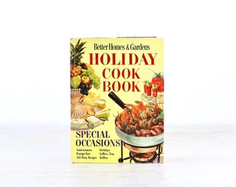 Vintage Better Homes And Gardens Holiday CookBook, Vintage Cook Book,