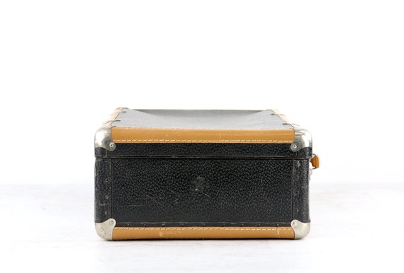 Vintage Black Suitcase, Antique Luggage, Suitcase… - image 5