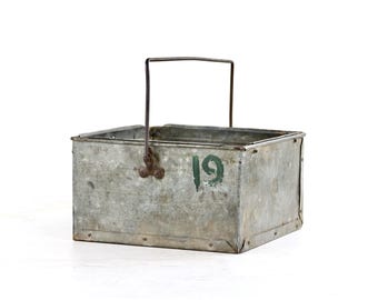 Vintage Metal Egg Crate, Industrial Egg Carrier, Kitchen Decor