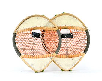 Vintage Snowshoes, Winter Cabin Decor