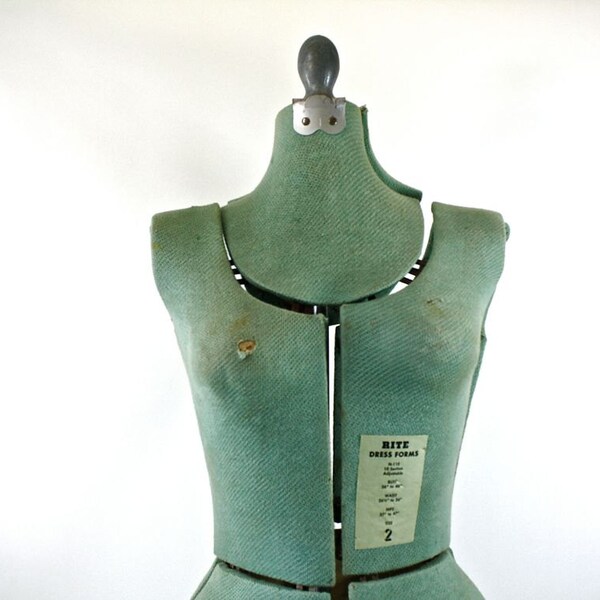 Reserved for Sherri-Vintage Dress Form / Vintage Rite Dress Form Size 2-Adjustable Height