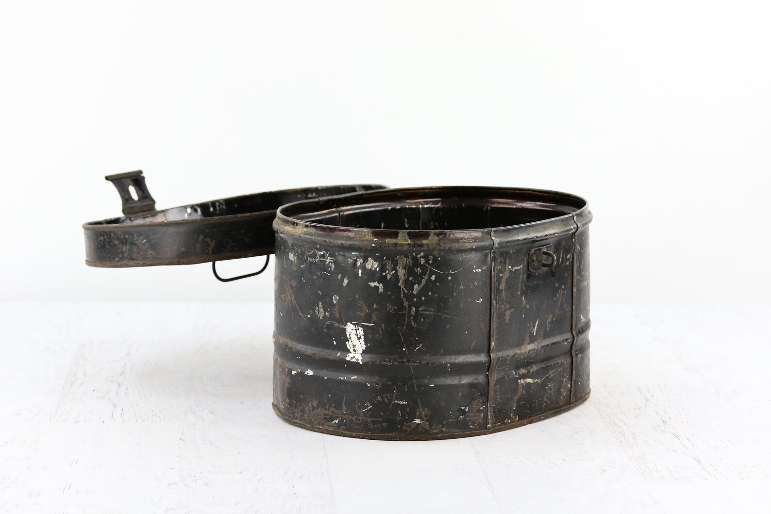 Vintage Metal Hat Box Vintage Hat Box French Hat Box Etsy