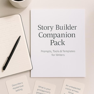 Story Builder Companion Pack | Printable Writing Tools for Characters, Plot, & World-Building