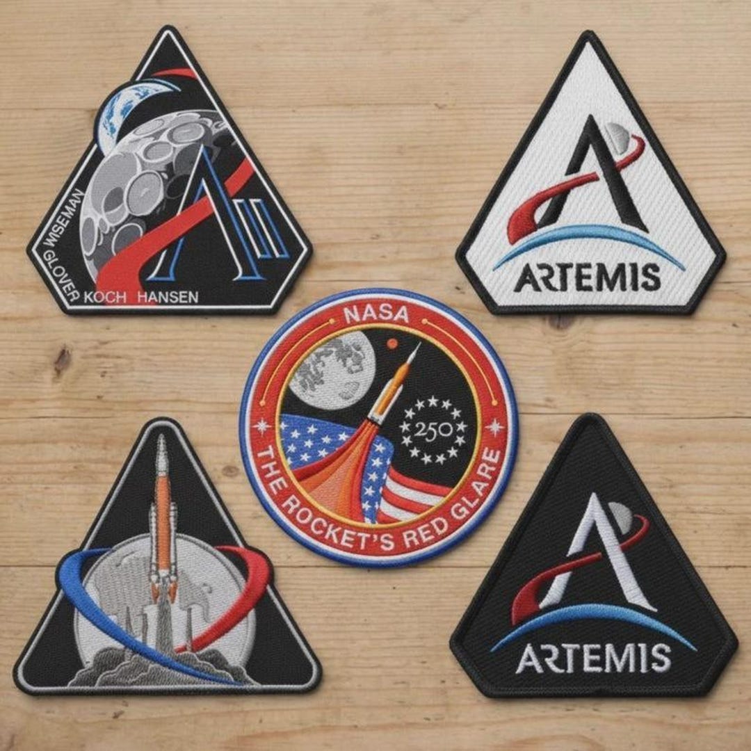 NASA Embroidered Patch Set, Artemis Mission Patches, Space Rocket Badge ...
