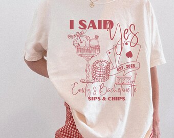 Las Vegas Bachelorette Shirt: Custom Vegas Girls Trip Party TShirt