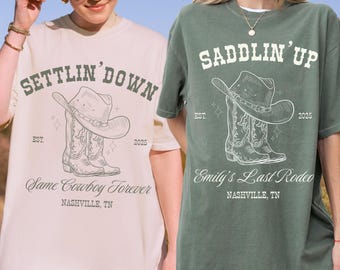 Last Rodeo Bachelorette Comfort Colors Shirt: Western Cowgirl Party