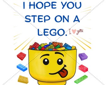 A sarcastic PNG file for Lego lovers |  Funny Wall Art| DigitalDownload | Quirky Home Decor | Gag Gift Poster
