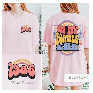 Custom 40th Birthday Shirt, Fortieth Birthday Shirt, Fortieth Birthday Tee For Her, 40th birthday Aunt, 40th Birthday Gift Idea For Mom, Sis