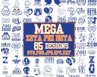 Zeta Phi Beta SVG Bundle | 85 Designs | Sorority SVG Files | Zeta Phi Beta Digital Download | Cricut Cut Files