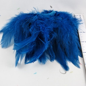 dark blue feathers rooster schlappen fly tying crafts