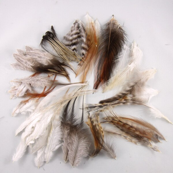 100 Plumes assorties Natural Mix 3 à 6 pouces plumes artisanales dream catcher fly tying