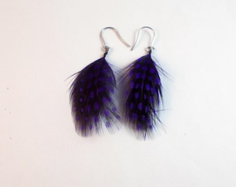 Purple Guinea short hand made hand dyed