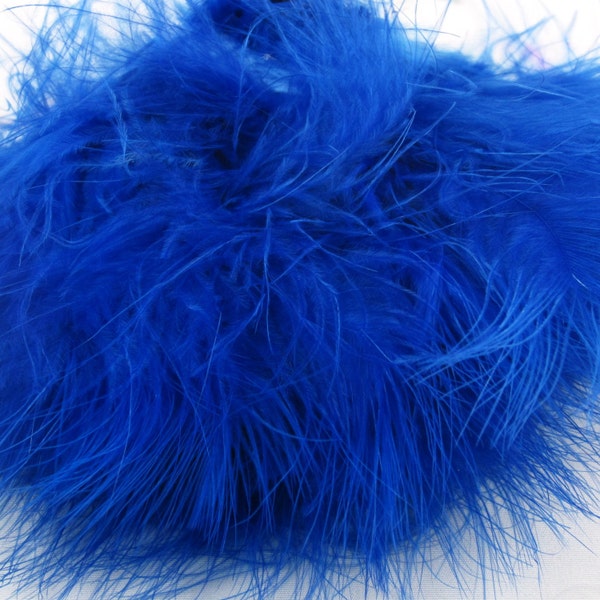 Marabou feathers Dark Blue20 pcs craft feathers wispy dandelion fly tying crafts