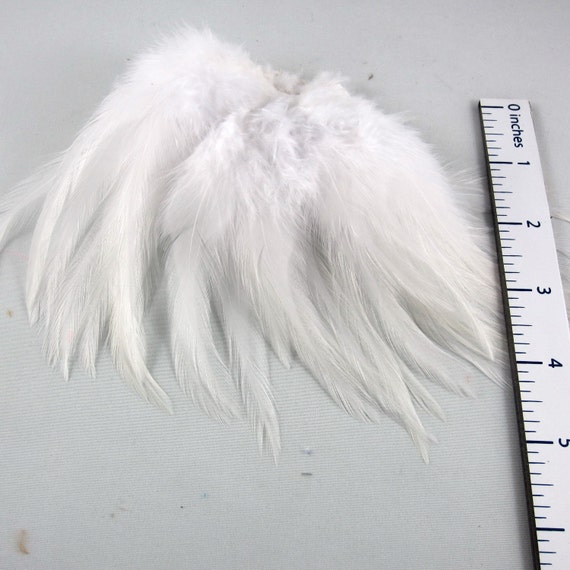 Natural White Feathers Saddle 40pcs Craft Feathers Wedding