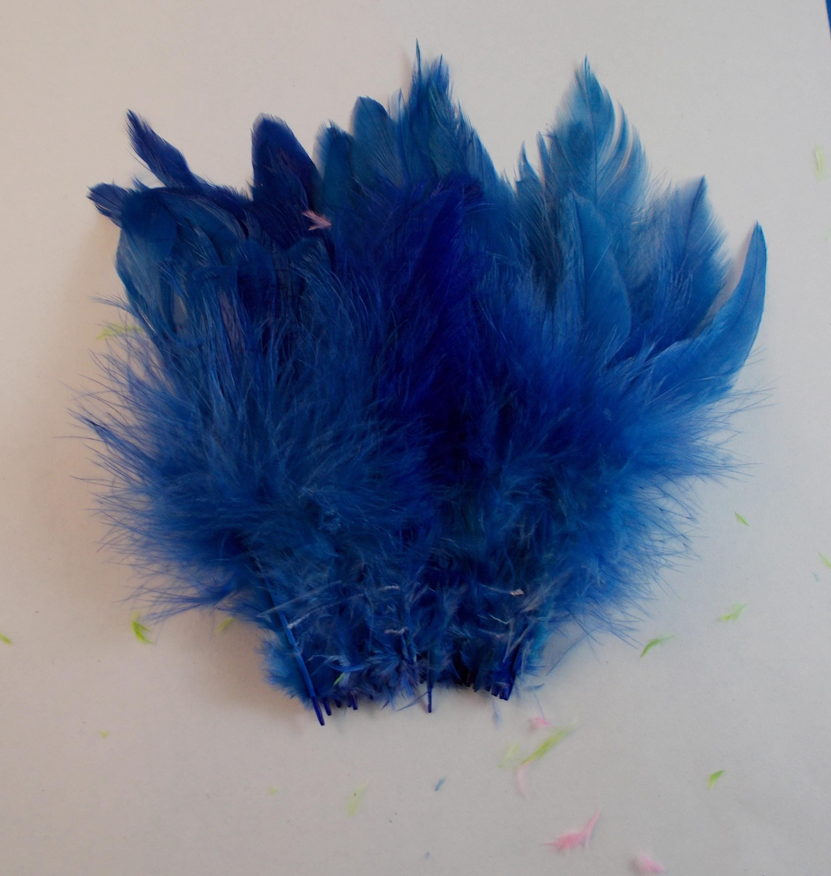 Dark Blue Feathers Rooster Schlappen Fly Tying Crafts - Etsy