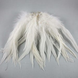 Plumes blanches naturelles, plumes de Schlappen de 5 à 6 pouces, plumes artisanales, plumes de mariage, attrape-rêves