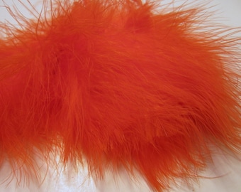 Fire Orange Marabou Feathers 1/8oz 20pcs packages Craft feathers wispy boutineers fly tying