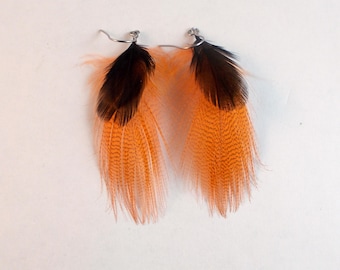 mallard is the new black feather earrings Real Feathers