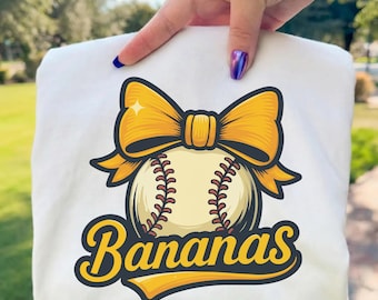 Bananen-Shirt, Baseball-Shirt, lustiger Baseball, Baseball-Saison, Bananen-Maskottchen, let's go Bananen, Maskottchen-Shirt, Tshirt-1717 Banane, Bananenball-T-Shirt, lustiger Baseball