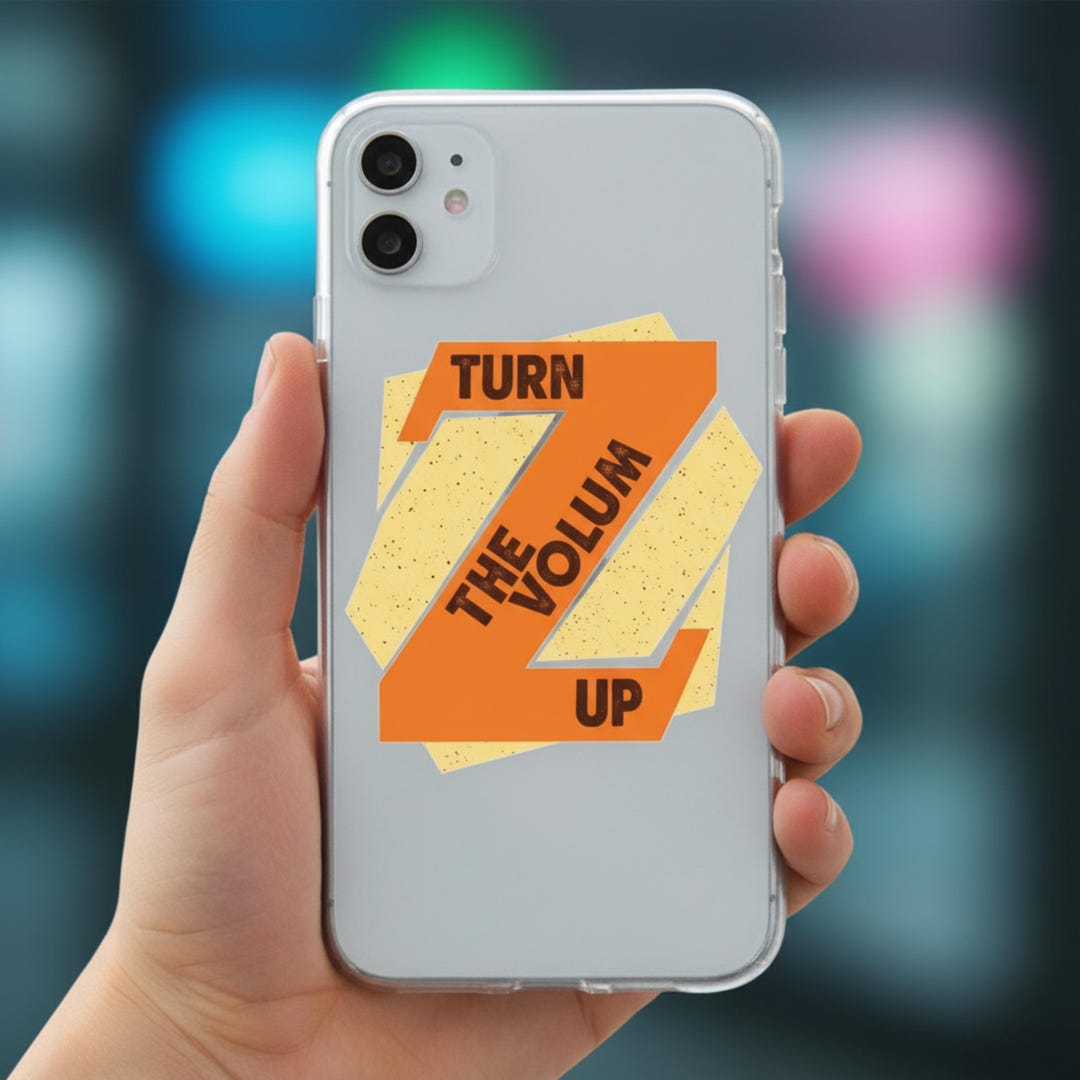 Turn the Volume up Sticker by Z.M, Laptop Decal, Car Decal ...