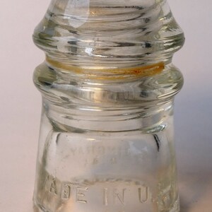 Clear Glass Insulator Made in USA Hemingray Electric