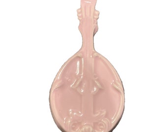 Vintage Hull Pottery Mayfair #84 Mandolin Pink 7 1/2" Wall Pocket Planter
