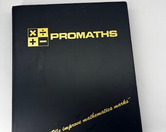 Vintage Algebra Study Course Cassette Booklet Promaths Part 2 | 6 Cassettes, Study Guide, Used 1992