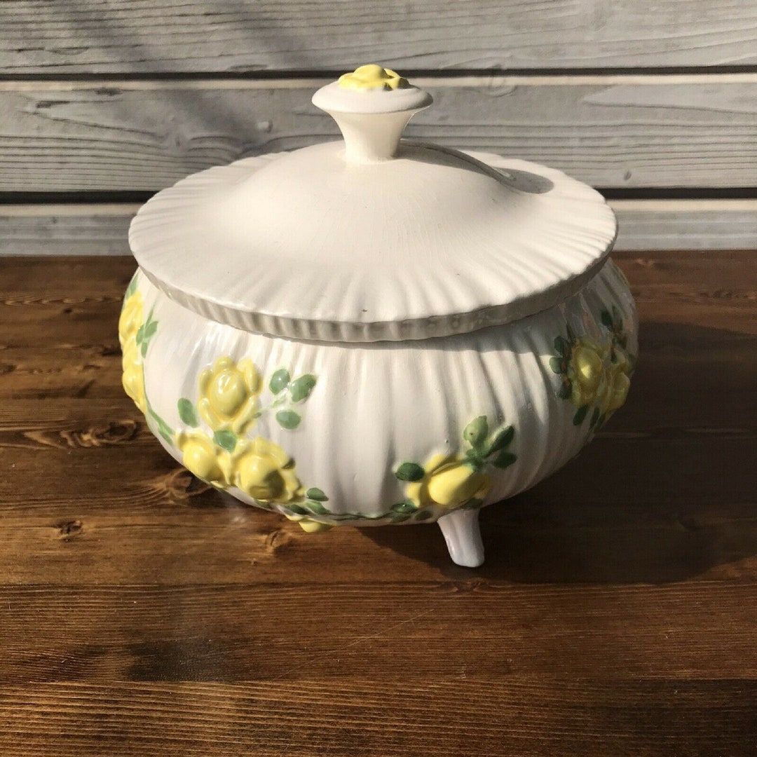 Vintage Ceramic Serving Bowl With Lid Hand Made Covered USA Etsy France