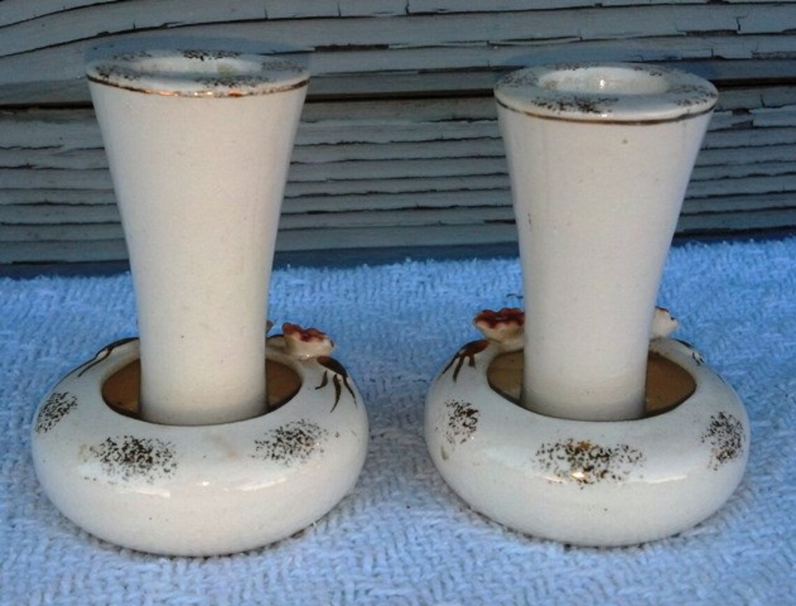 Vintage Tilso Candle Holders Made in Japan Porcelain Candle Etsy