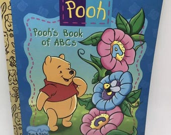 Pooh's Coloring Book of ABCs My First Activity Book 1997 Golden's Books Disney