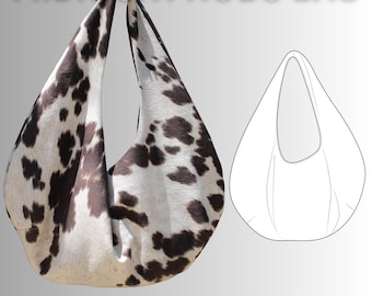 Midnight Hobo Bag PDF Sewing Pattern | Beginner Friendly