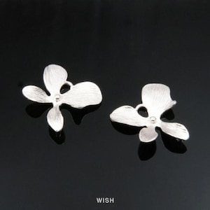 Orchid Petal Pendant in Matte Rhodium, Middle Orchid Petal / MMRH-070-P