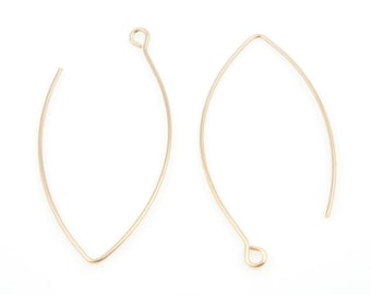 Pendientes de gancho en oro, Pendientes de gancho / FG-004-E