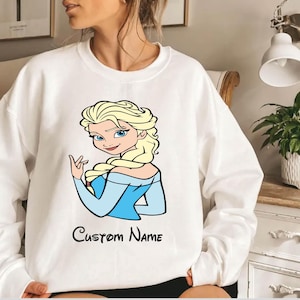 Disney Elsa Sweatshirt, Frozen Elsa Shirt, Princess Sweatshirt, Elsa Sweatshirt, Elsa Shirt, Disney Matching Shirt, Birthday Shirt