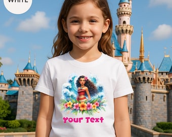 Personalized Moana Shirt – Tropical Ocean Princess Disney Tee