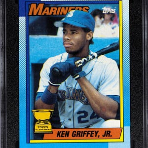 Ken Griffey Jr 1990 Topps #336 SGC Grade 8.5